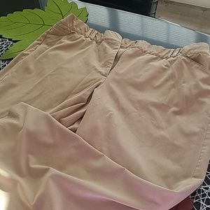 Lane Bryant khaki colored dress full leg pant